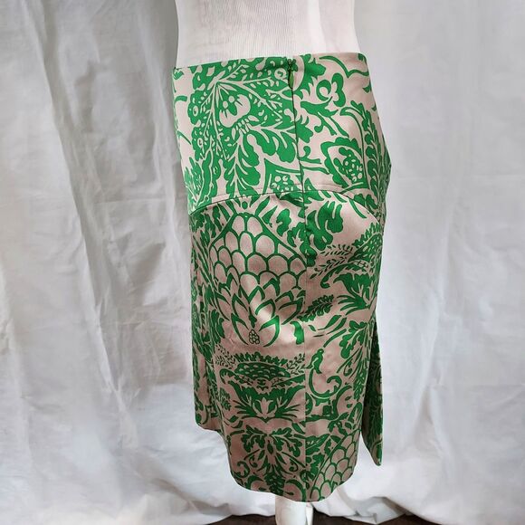 Diane Von Furstenberg Silk Nylon Skirt Womens size 4 Straight Pencil Stretch - Picture 4 of 11